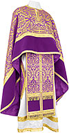 Greek Priest vestment -  metallic brocade BG1 (violet-gold)