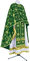 Greek Priest vestment -  metallic brocade BG2 (green-gold)