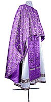 Greek Priest vestment -  metallic brocade BG3 (violet-silver)