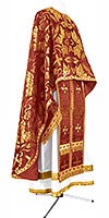 Greek Priest vestment -  metallic brocade BG3 (claret-gold)