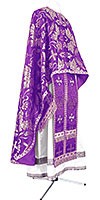 Greek Priest vestment -  metallic brocade BG5 (violet-silver)