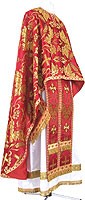Greek Priest vestment -  metallic brocade BG6 (red-gold)