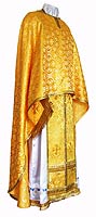 Greek Priest vestment -  rayon brocade S2 (yellow-gold)