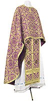 Greek Priest vestment -  rayon brocade S3 (violet-gold)