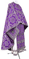 Greek Priest vestment -  rayon brocade S4 (violet-silver)