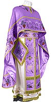Embroidered Greek Priest vestments - Chrysanthemum (violet-gold)