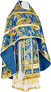 Russian Priest vestments - metallic brocade BG6 (blue-gold)