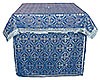 Holy Table vestments - brocade B (blue-silver)