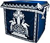 Holy table vestments - 1 (blue-silver)