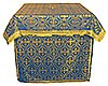 Altar Table vestments - brocade BG2 (blue-gold)