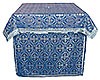 Altar Table vestments - brocade BG2 (blue-silver)