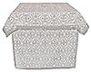 Altar Table vestments - brocade B (white-silver)