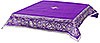 Embroidered Holy table cover Protection of the Theotokos (violet-silver)