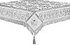 Embroidered Holy table cover no.1 (comb.) (white-silver)