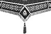 Embroidered Holy table cover no.4 (black-silver)