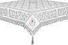 Embroidered Holy table cover no.8 (white-silver)