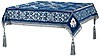 Embroidered Holy table cover no.11 (blue-silver)