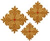 Hand-embroidered crosses - D102