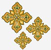 Hand-embroidered crosses - D106
