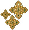 Hand-embroidered crosses - D111