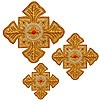 Hand-embroidered crosses - D115