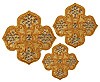 Hand-embroidered crosses - D124
