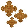 Hand-embroidered crosses - D134