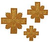 Hand-embroidered crosses - D135