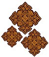 Hand-embroidered crosses - D145