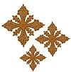 Hand-embroidered crosses - D152