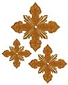 Hand-embroidered crosses - D154