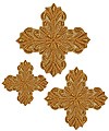 Hand-embroidered crosses - D155