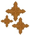 Hand-embroidered crosses - D157