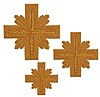 Hand-embroidered crosses - D158