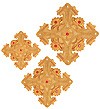 Hand-embroidered crosses - D161
