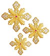 Hand-embroidered crosses - D176
