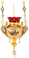 Vigil lamps: Oil lamp no.2 (with icon)