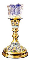 Vigil lamps: Oil lamp no.3a (enamel)