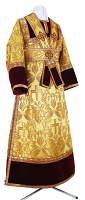 Subdeacon vestments - metallic brocade BG5 (yellow-claret-gold)