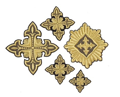 Lily cross vestment set