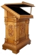 Church lecterns: Double carved lectern - 1 (top view)