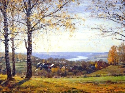 Painting: V.I. Nesterenko "Distances behind Oka river"