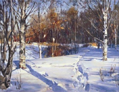 Painting: V.I. Nesterenko "Epiphany frosts"