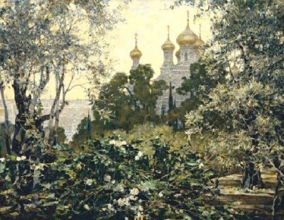 Painting: V.I. Nesterenko "Summer in Jerusalem"