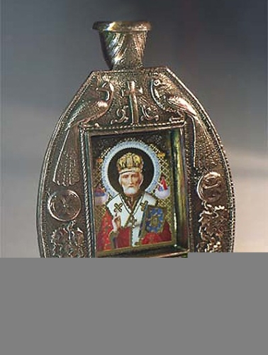 Table candle-stands St. Nicholas panel