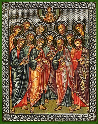 Religious Orthodox icon: Synaxis of the Twelve Apostles