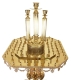 Church floor candle stand - 61 (for 100 candles) (top side)