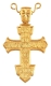 Pectoral chest cross - 284 (gold-gilding, back)