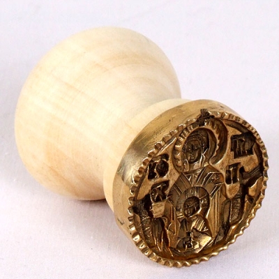 Russian Orthodox prosphora seal no.302 (Diameter: 1.6'' (40 mm))