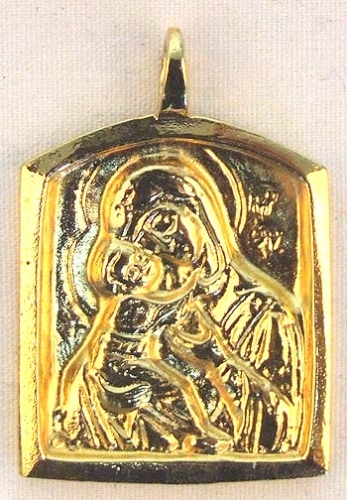 Baptismal medallion: Theotokos of Vladimir - 9